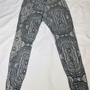 Zanerobe Black and White Patterned Men Jeans
